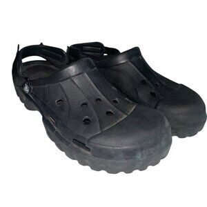 Crocs Offroad Sport Clogs Men's Graphite Black Slip-On Lightweight - 12